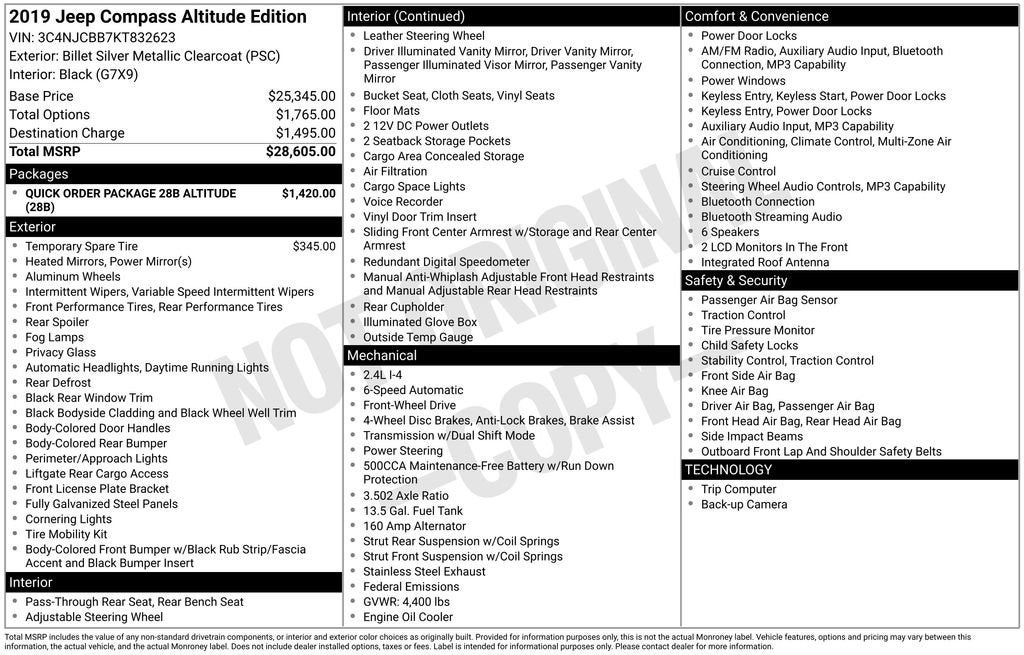 2019 Jeep Compass Altitude