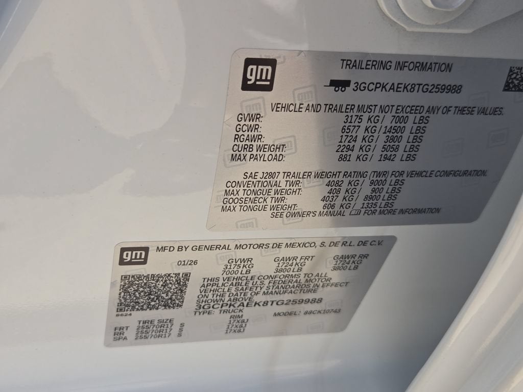 2026 Chevrolet Silverado 1500 WT