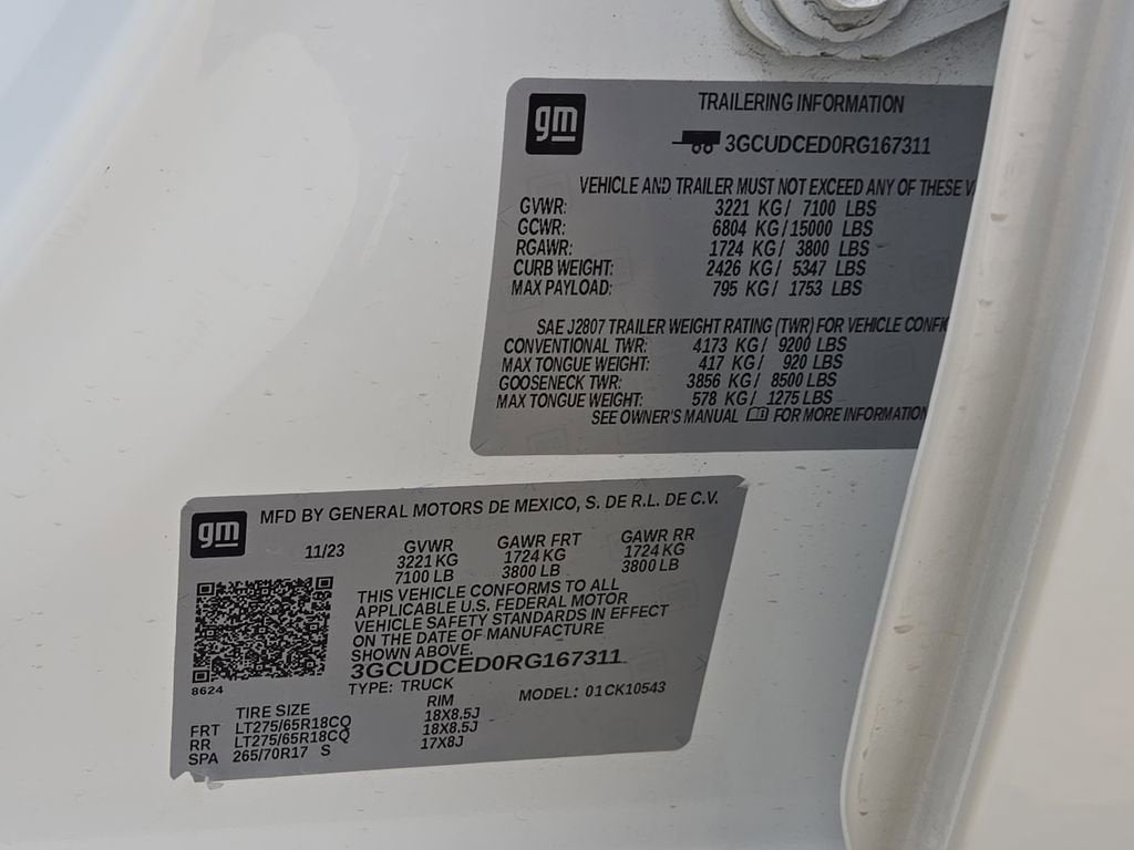 2024 Chevrolet Silverado 1500 Custom Trail Boss