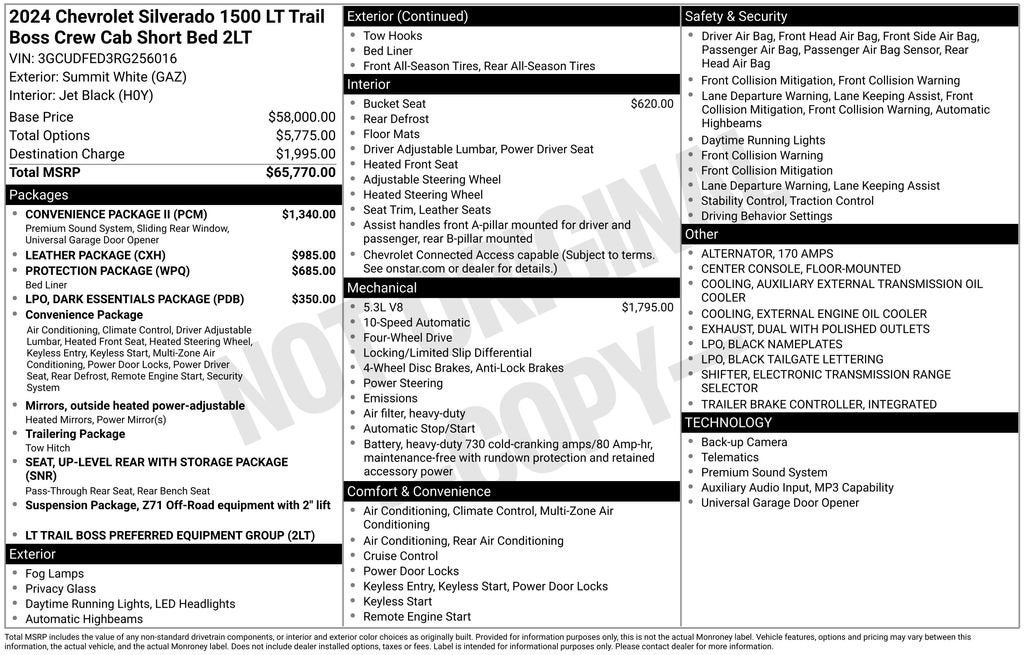 2024 Chevrolet Silverado 1500 LT Trail Boss