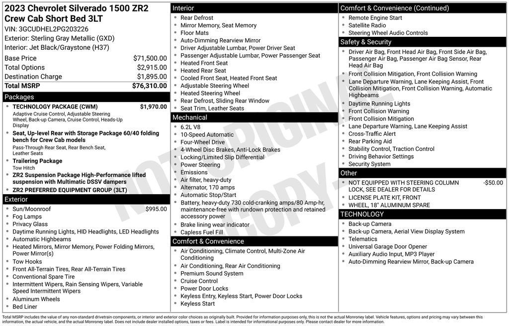 2023 Chevrolet Silverado 1500 ZR2