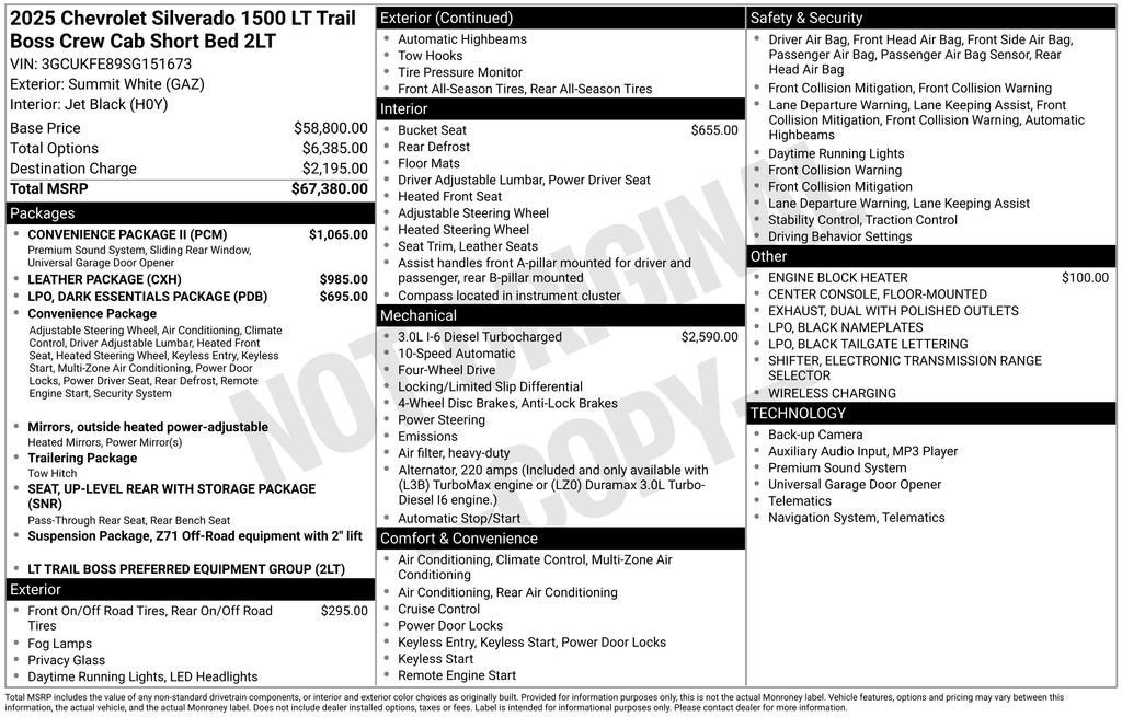 2025 Chevrolet Silverado 1500 LT Trail Boss