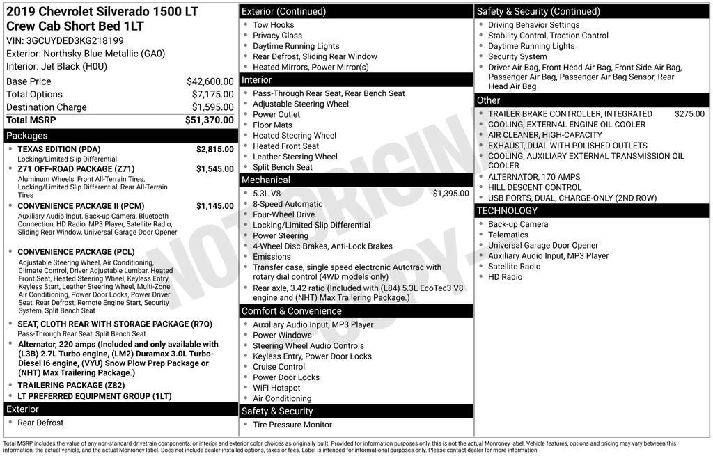 2019 Chevrolet Silverado 1500 LT