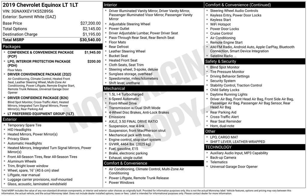 2019 Chevrolet Equinox LT