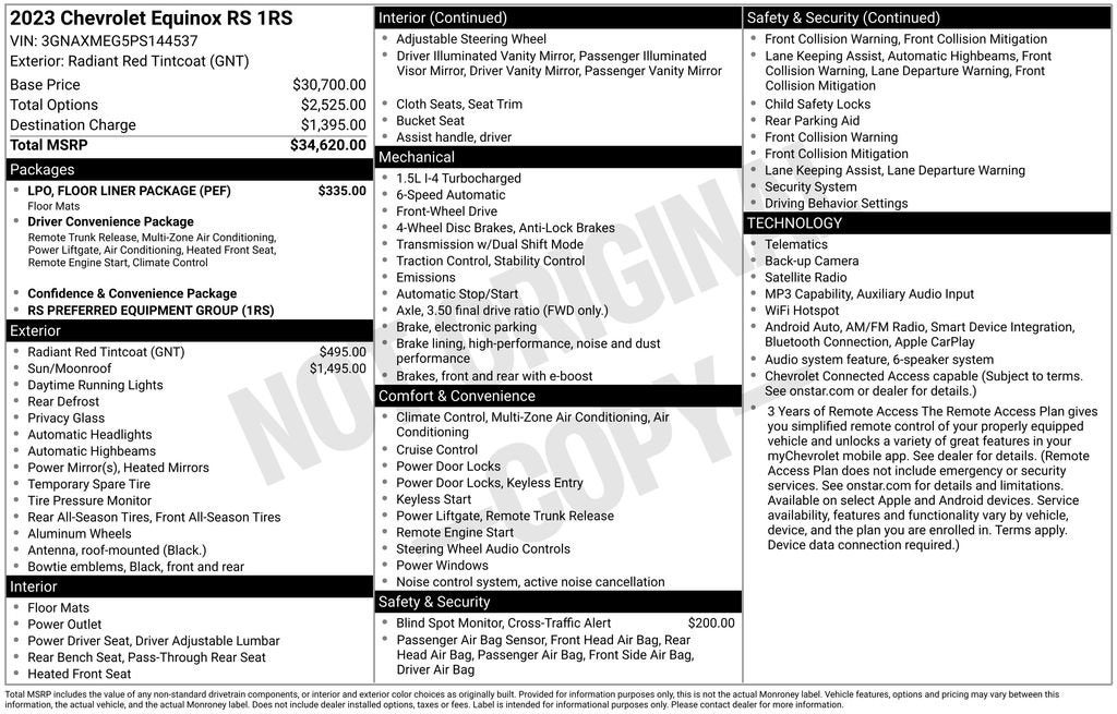 2023 Chevrolet Equinox RS