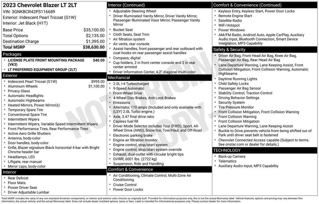 2023 Chevrolet Blazer 2LT