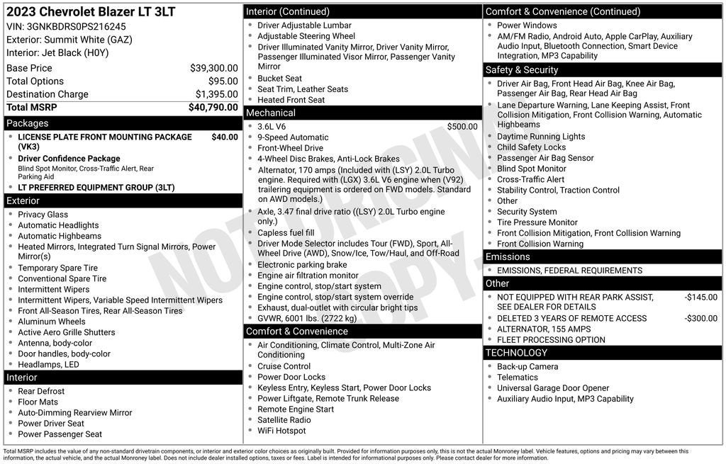 2023 Chevrolet Blazer 3LT