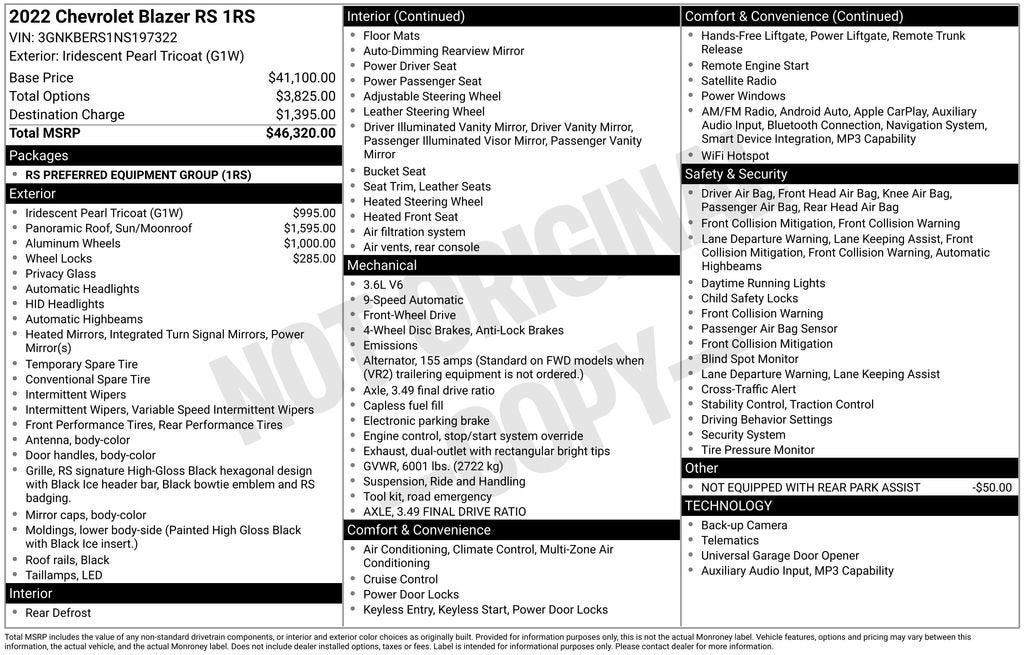 2022 Chevrolet Blazer RS