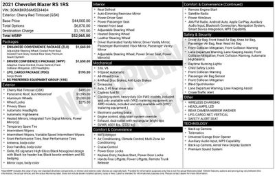 2021 Chevrolet Blazer RS