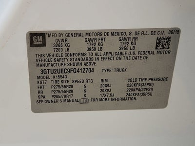2015 GMC Sierra 1500 SLE