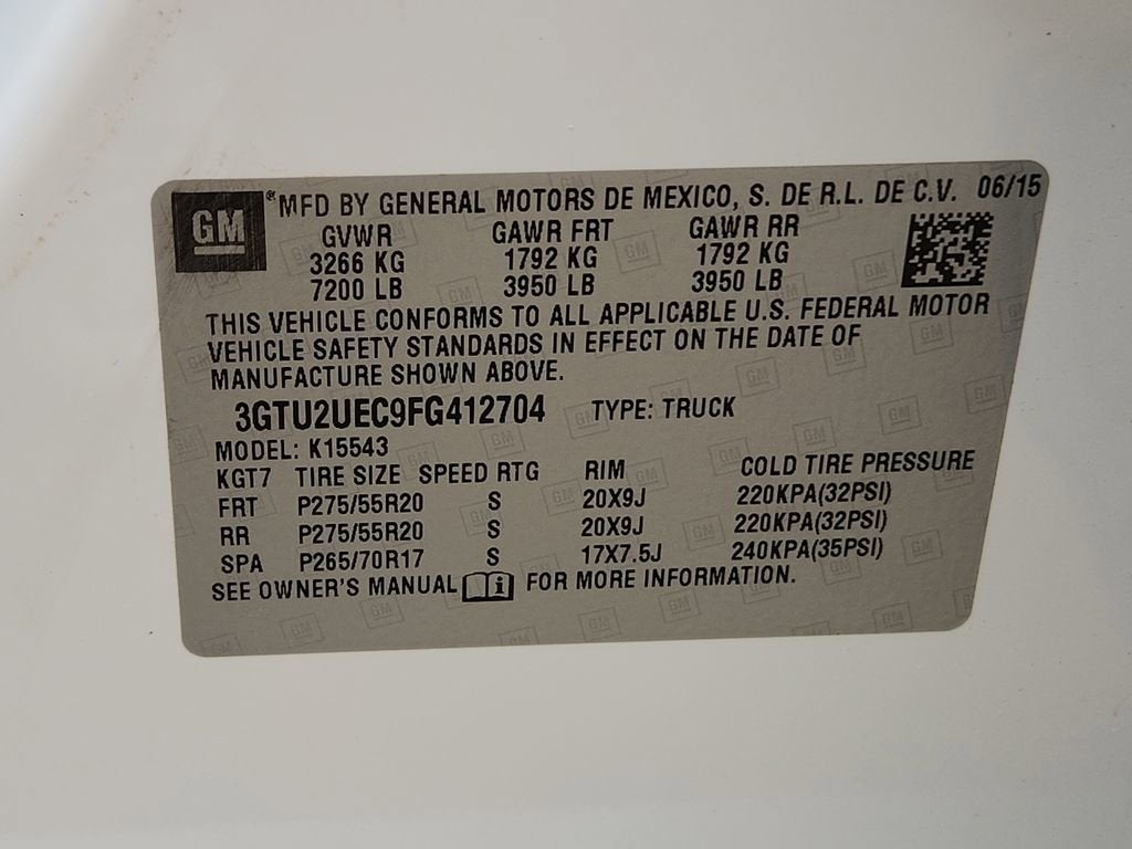2015 GMC Sierra 1500 SLE