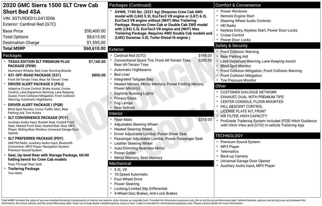 2020 GMC Sierra 1500 SLT