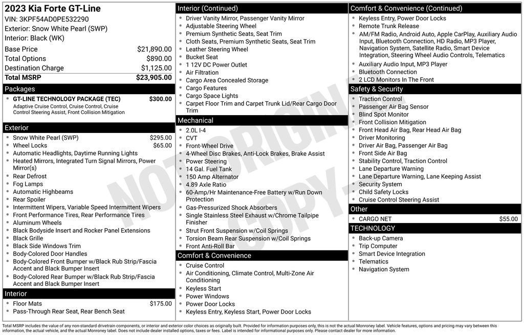 2023 Kia Forte GT-Line