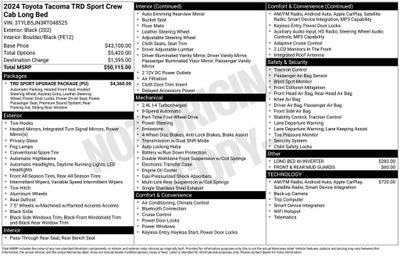 2024 Toyota Tacoma 4WD SR5