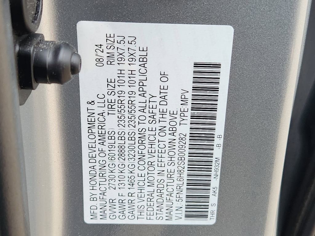 2025 Honda Odyssey Touring