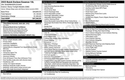 2023 Buick Enclave Essence