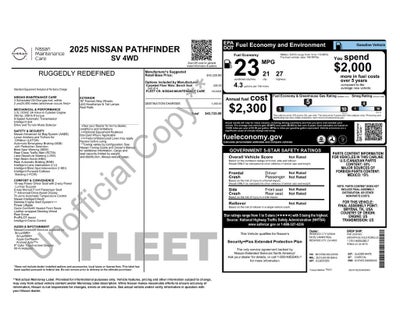 2025 Nissan Pathfinder SV
