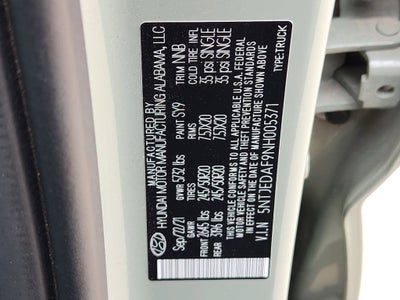 2022 Hyundai Santa Cruz Limited