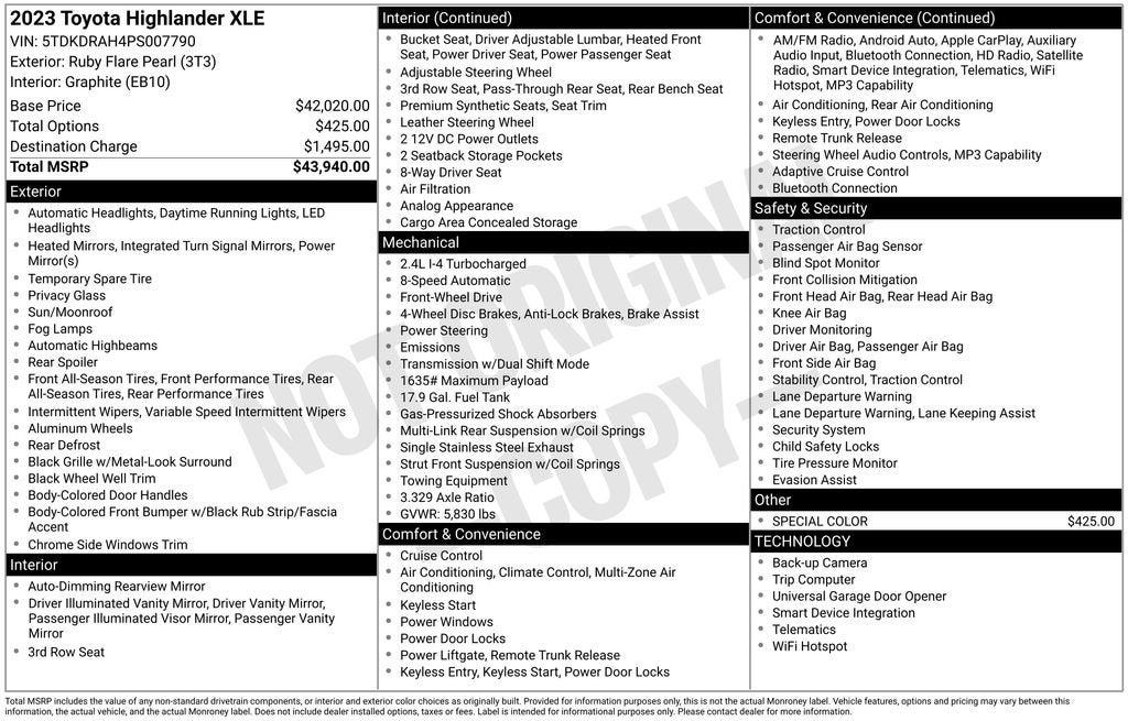 2023 Toyota Highlander L