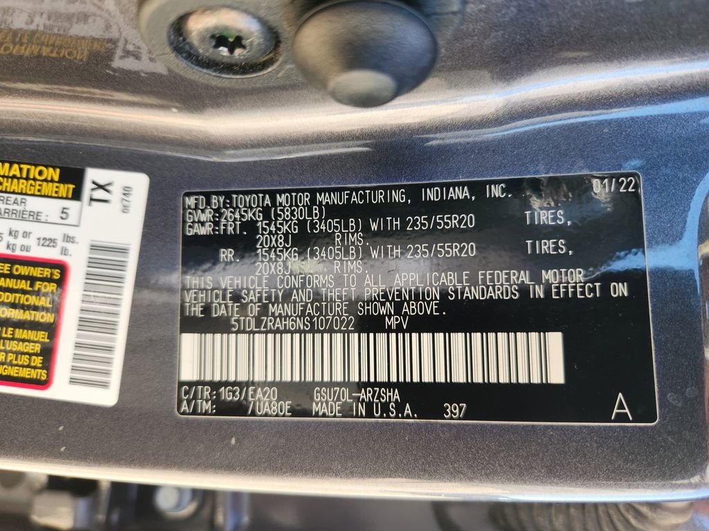 2022 Toyota Highlander XSE