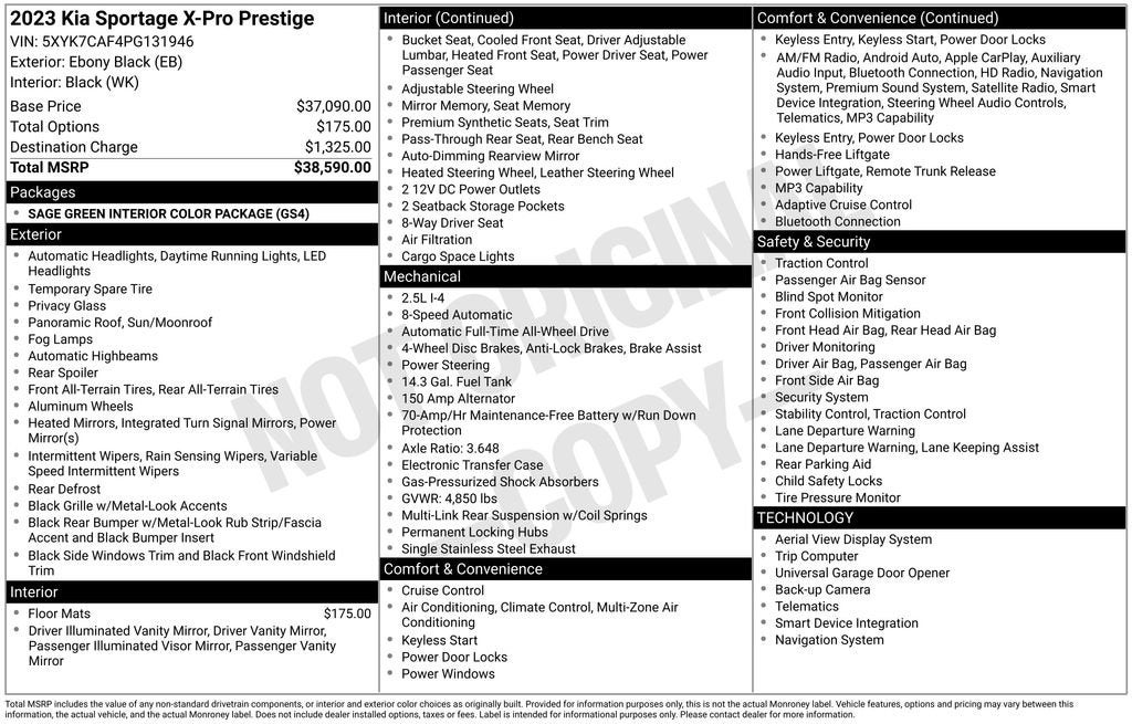 2023 Kia Sportage X-Pro Prestige