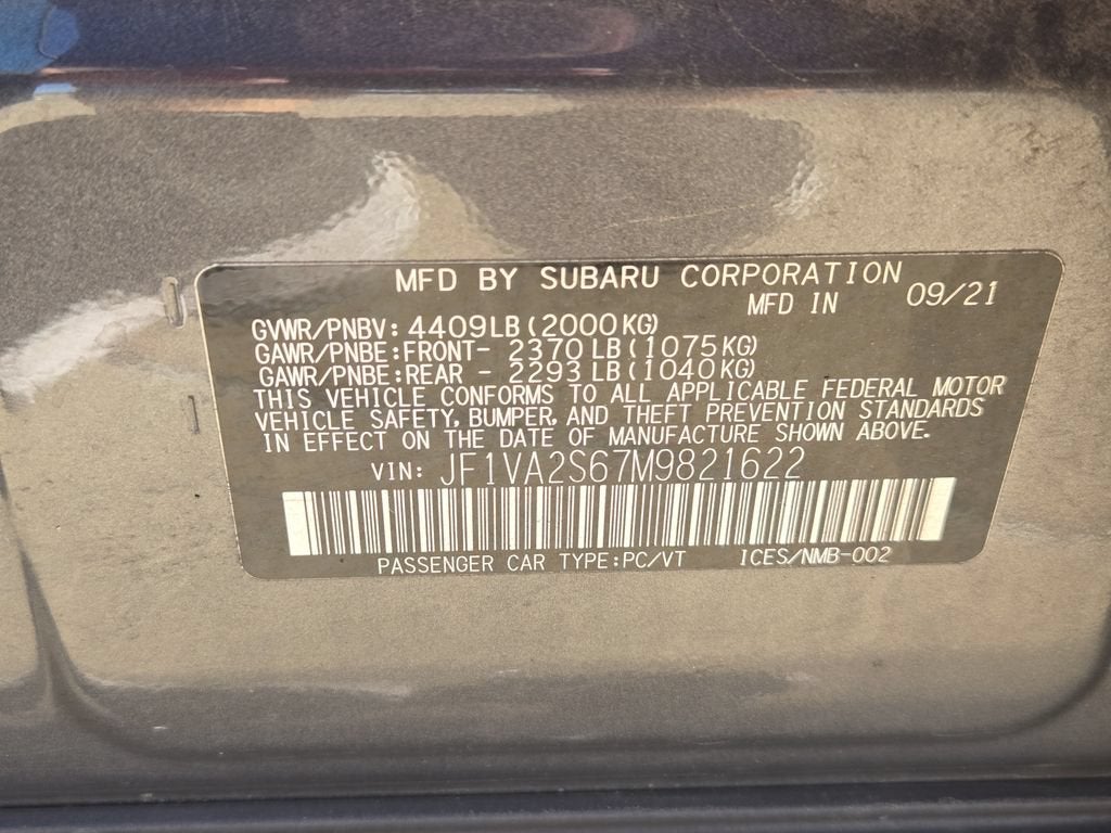 2021 Subaru WRX STI