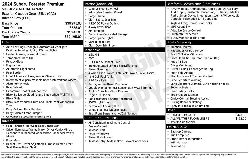 2024 Subaru Forester Premium