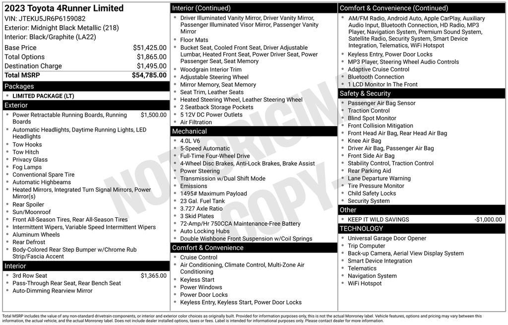 2023 Toyota 4Runner Limited