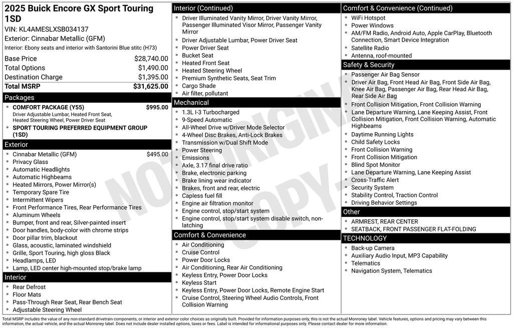 2025 Buick Encore GX Sport Touring