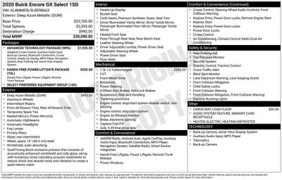 2020 Buick Encore GX Select