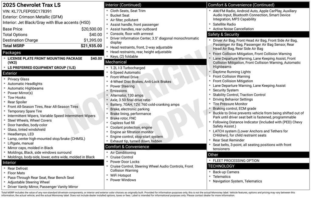 2025 Chevrolet Trax LS
