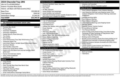 2024 Chevrolet Trax 2RS