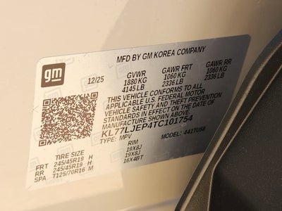 2026 Chevrolet Trax 2RS