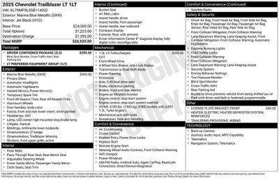 2025 Chevrolet Trailblazer LT