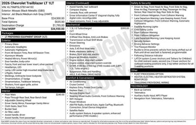 2026 Chevrolet Trailblazer LT