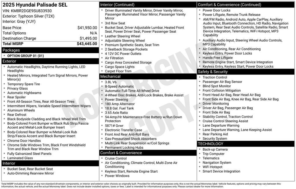 2025 Hyundai Palisade SEL