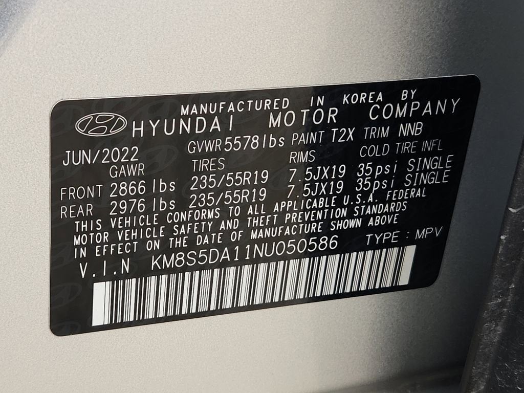 2022 Hyundai Santa Fe Hybrid Limited