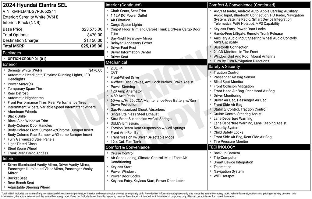 2024 Hyundai Elantra SEL