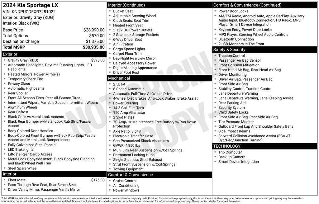 2024 Kia Sportage LX