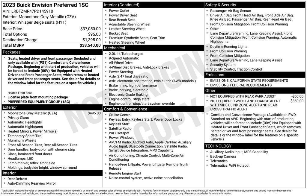 2023 Buick Envision Preferred