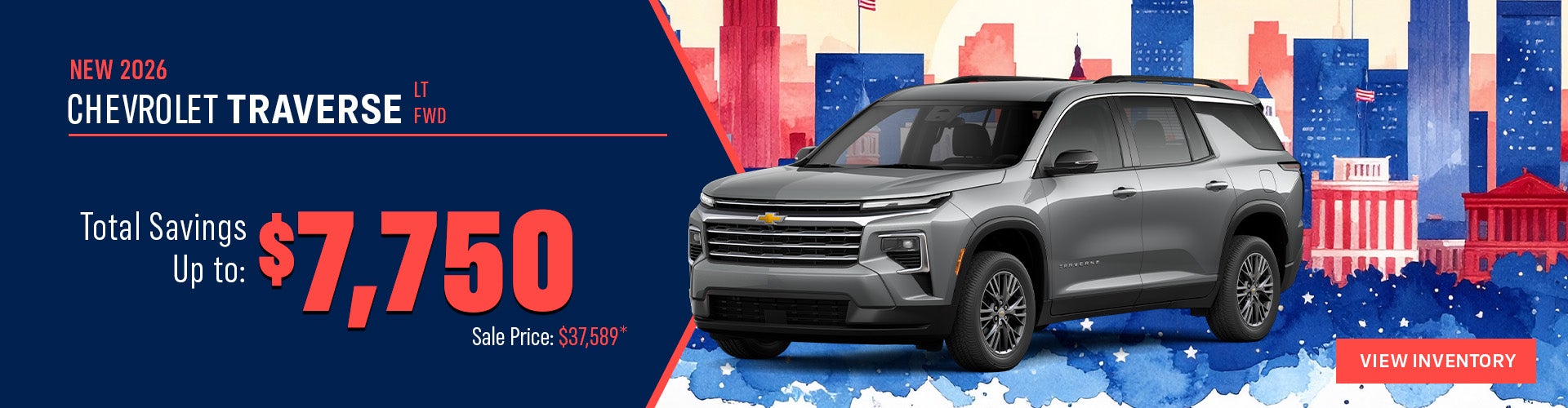 New 2026 Chevrolet Traverse LT FWD