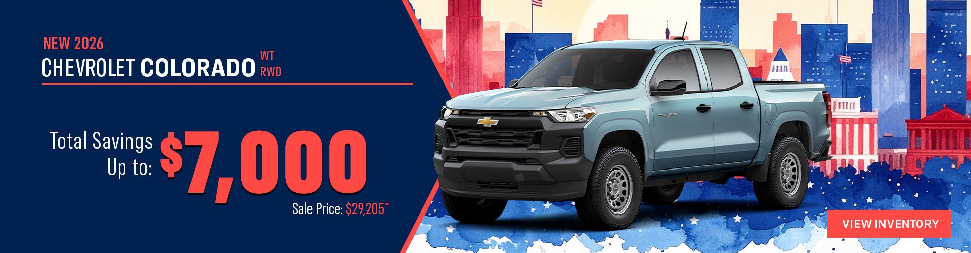 New 2026 Chevrolet Colorado WT RWD